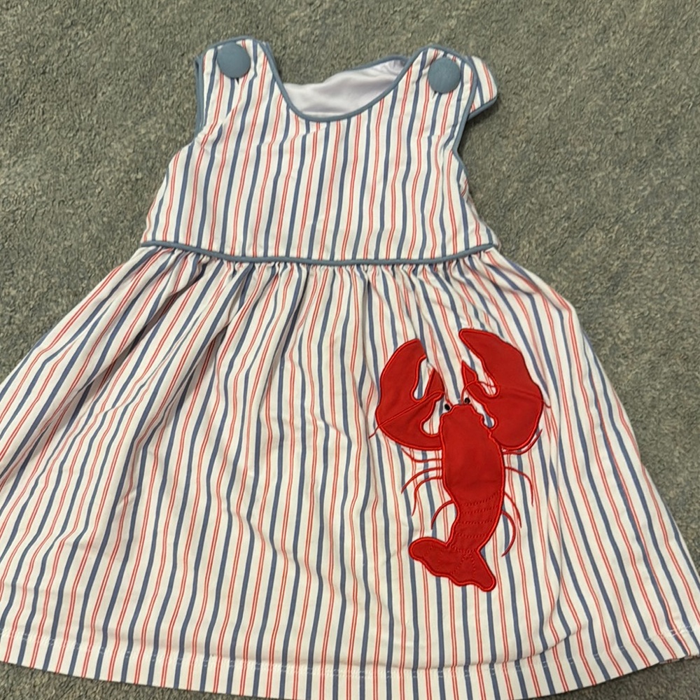 Red and Blue Sleeveless Sundress